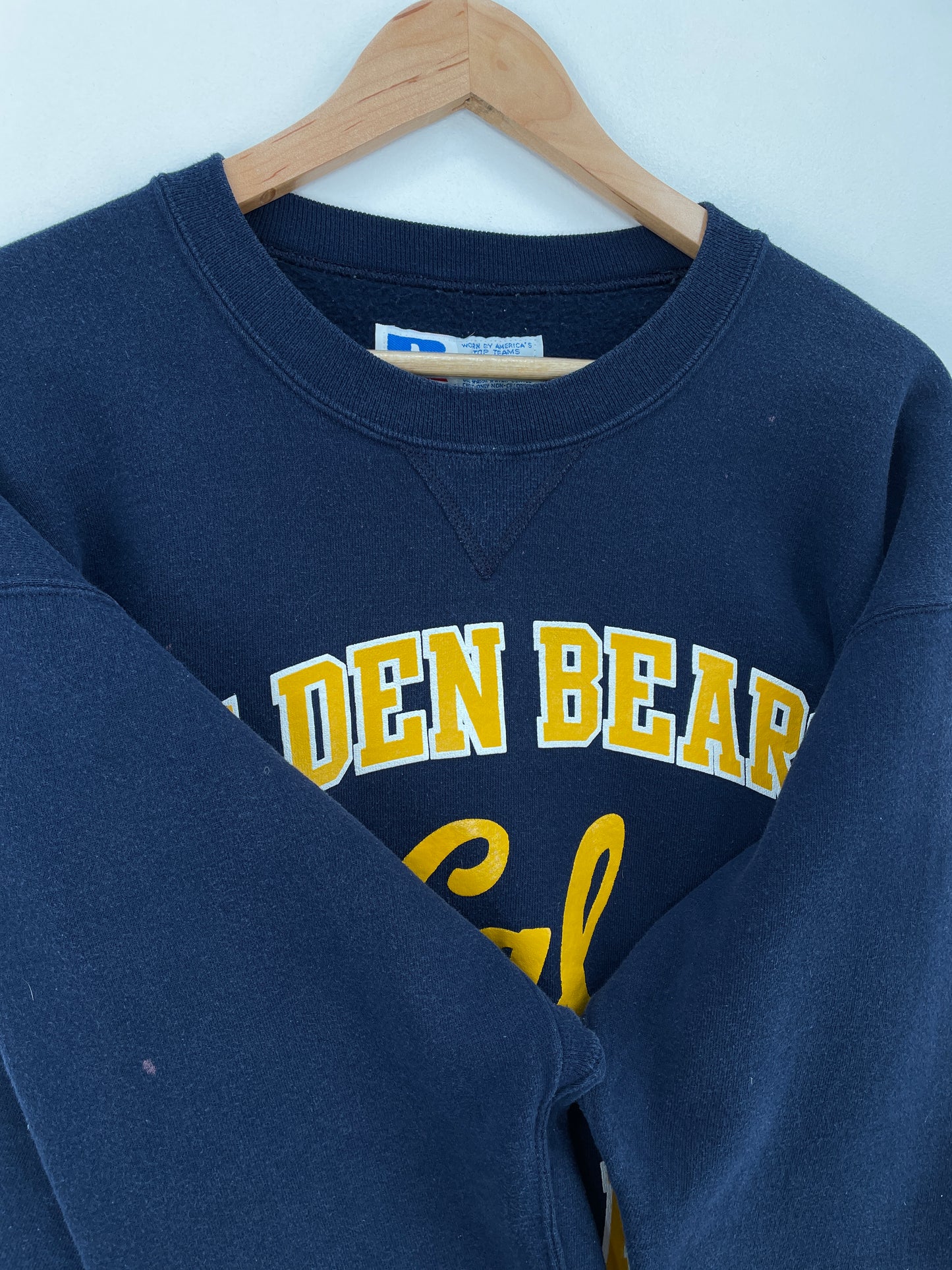 90's RUSSELL x CALIFORNIA GOLDEN BEARS Made in USA Size XL Vintage College Sweat-shirt / A9969