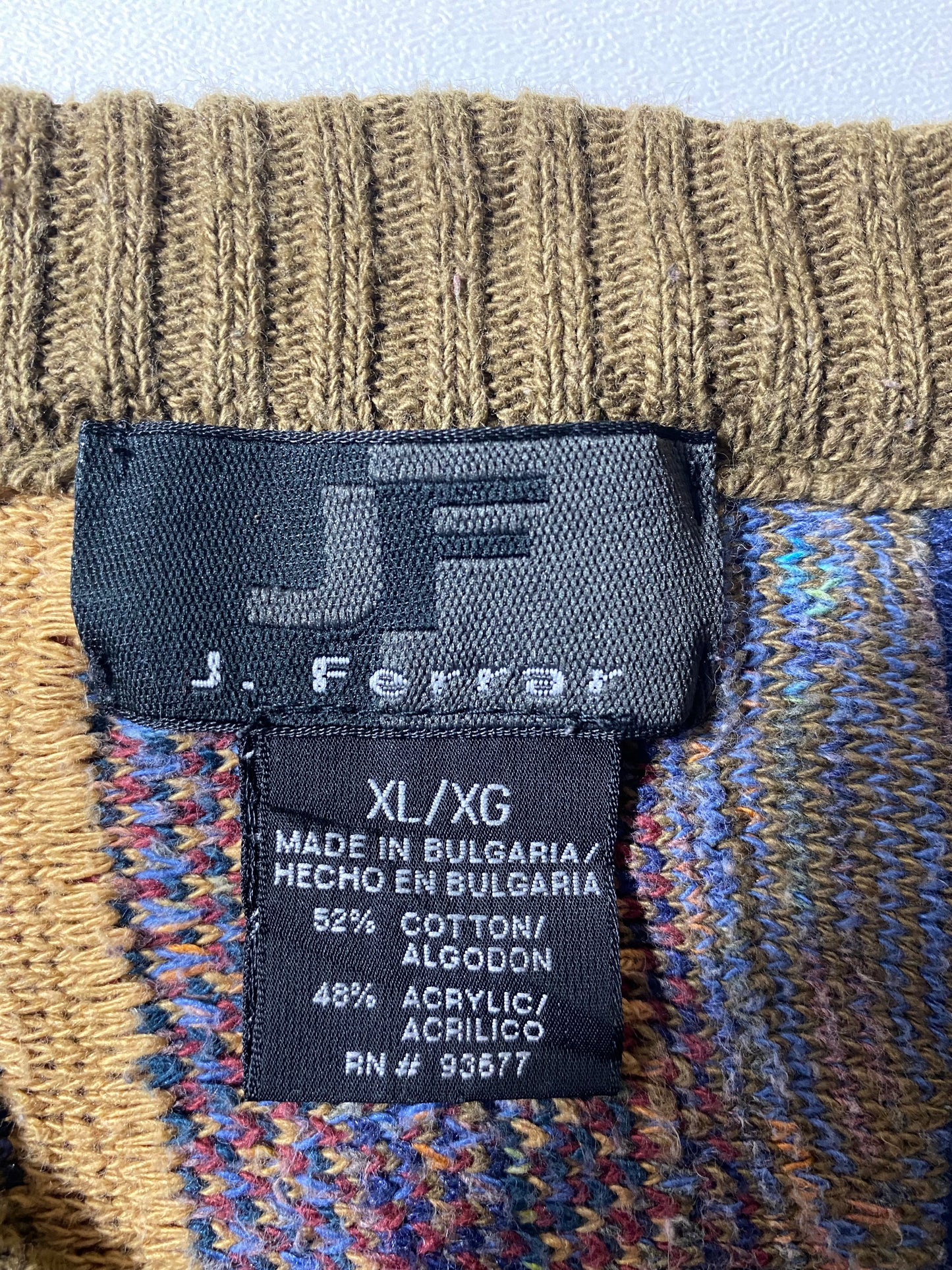 Vintage 3D COOGI- Style Size XL Knit Sweater/ K6816