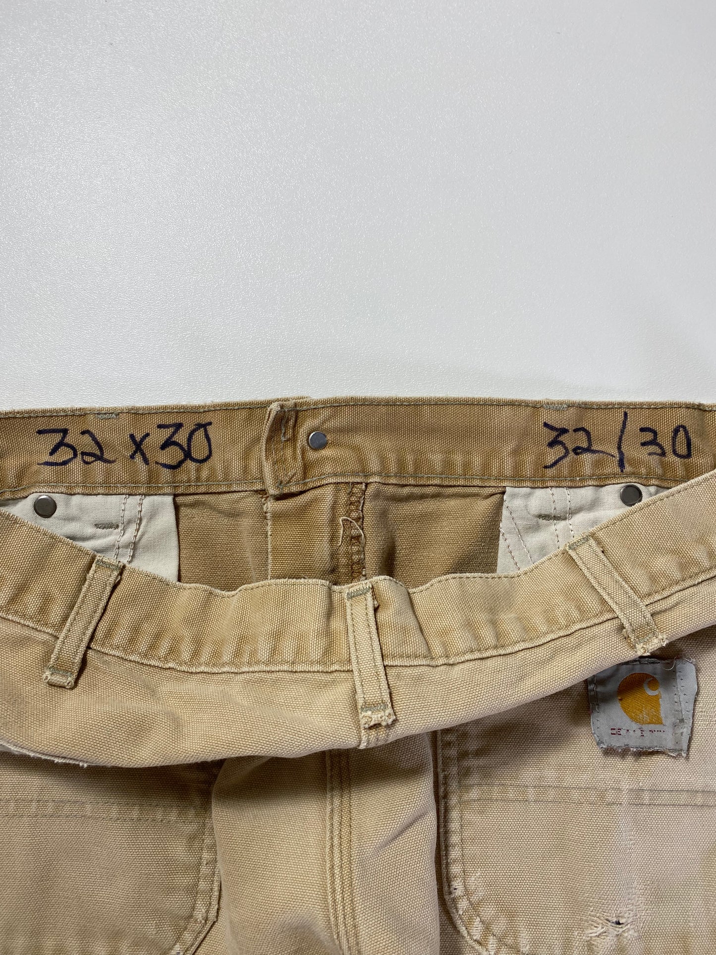Vintage CARHARTT Size W33xL30.5 Double Knee Duck Pants / A1094