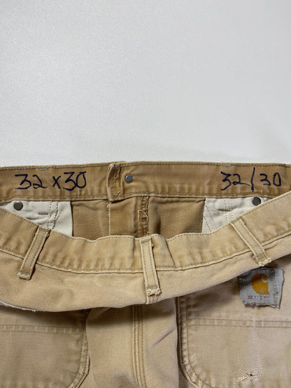 Vintage CARHARTT Size W33xL30.5 Double Knee Duck Pants / A1094