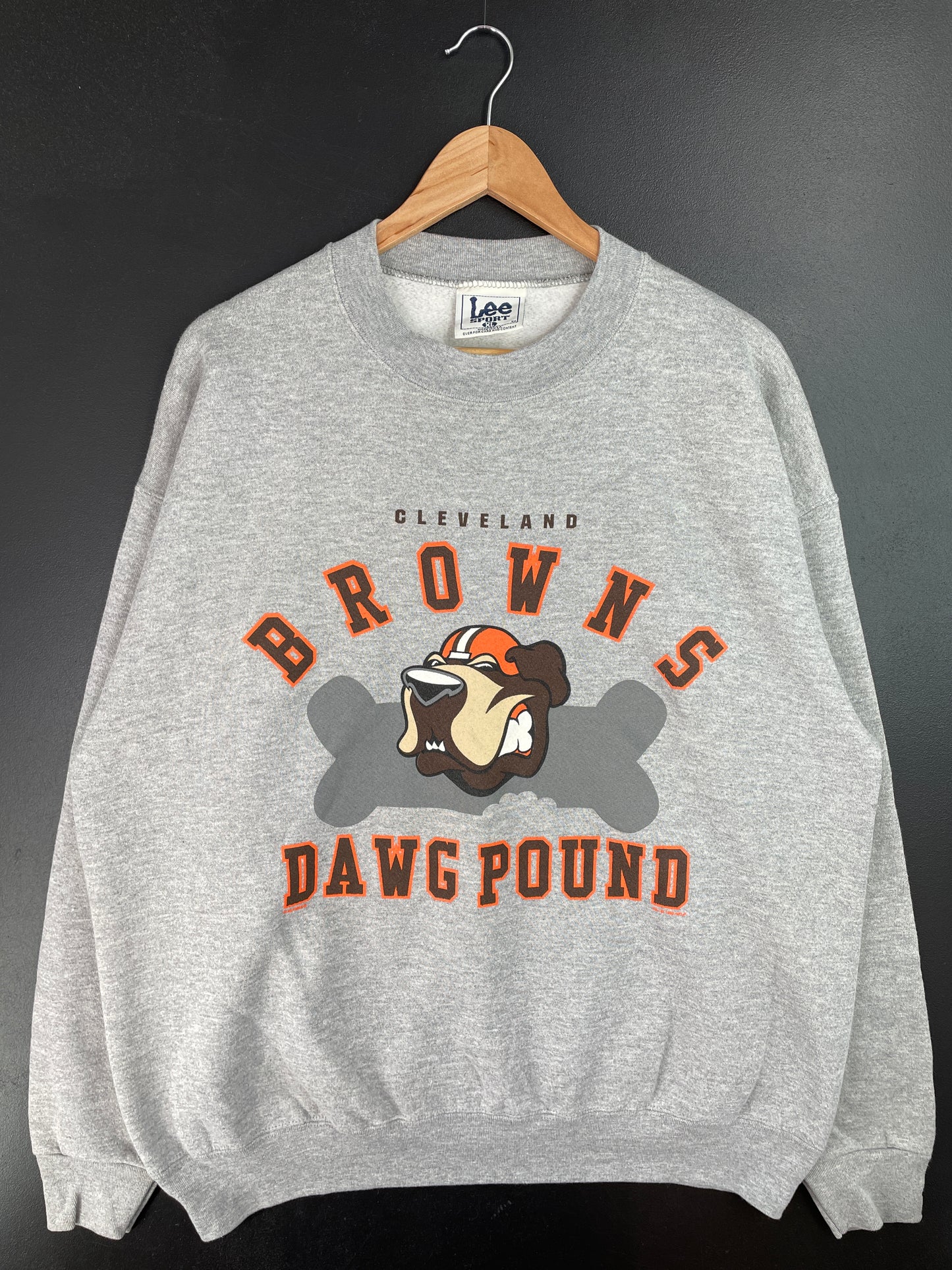 1998 CLEVELAND BROWNS Made in USA Size XL Vintage NFL Sweat-Shirt / A9464