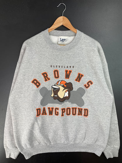 1998 CLEVELAND BROWNS Made in USA Size XL Vintage NFL Sweat-Shirt / A9464