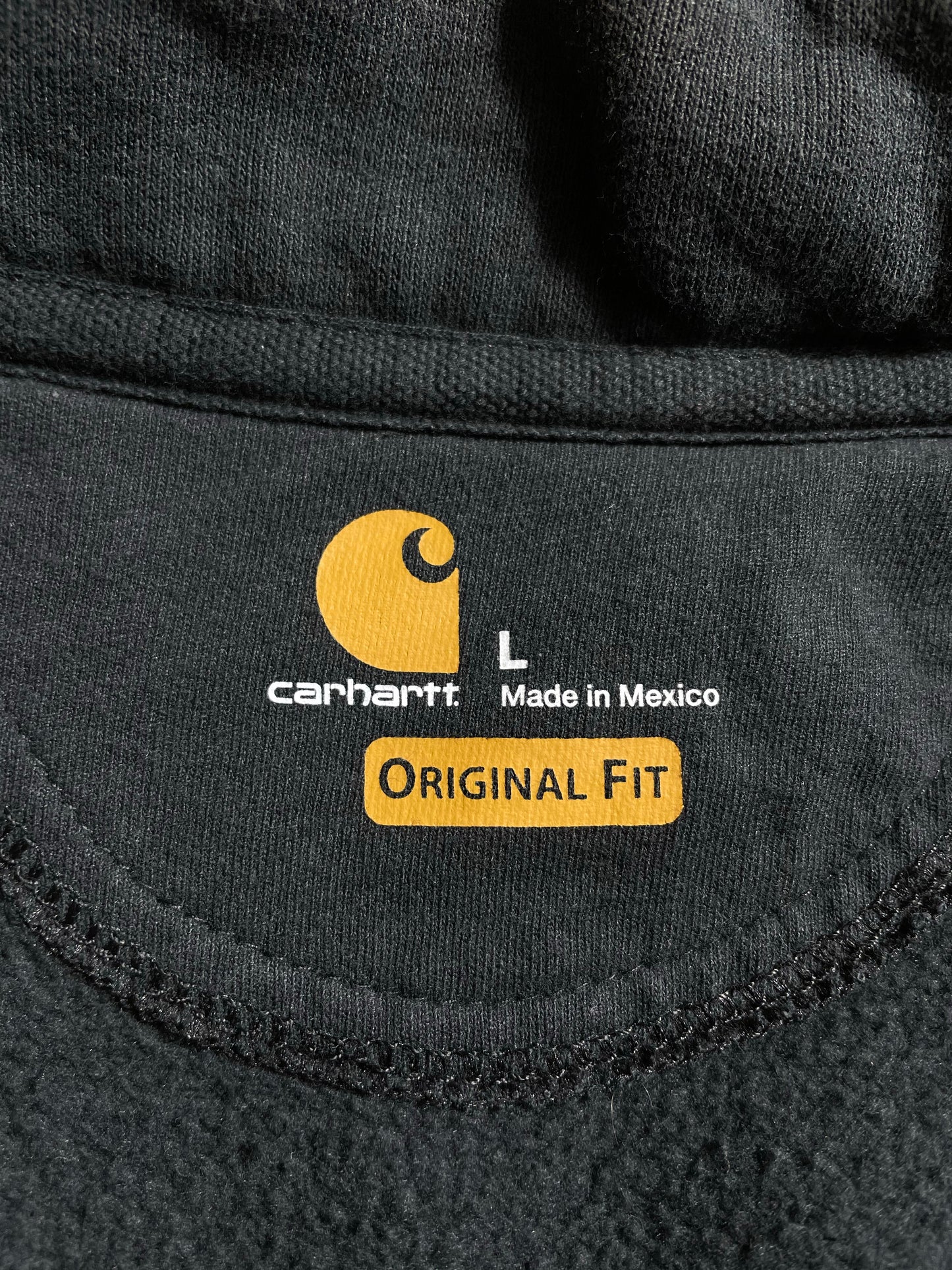 Vintage CARHARTT Size L Zip-up Sweat-Shirt / K9433