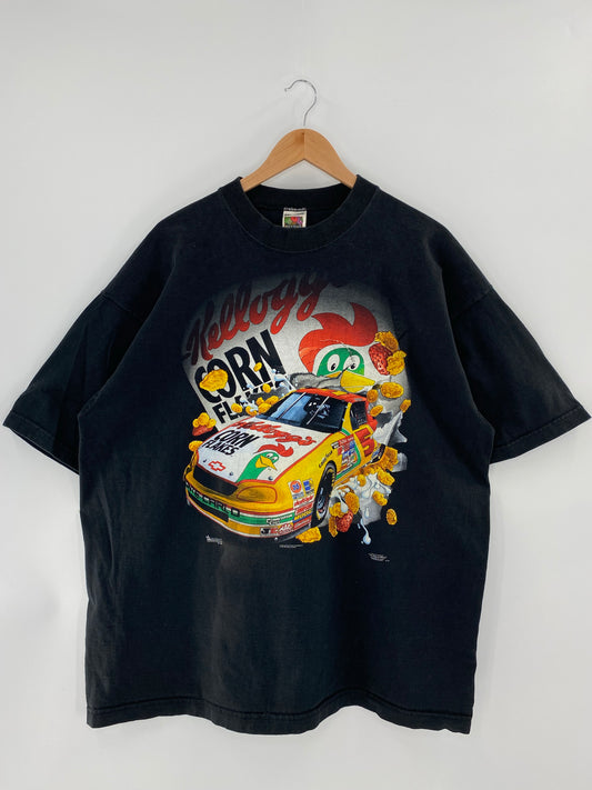 1996' KELLOGG TERRY LABONTE Made in USA Size XXL Vintage Racing T-Shirt / k5050
