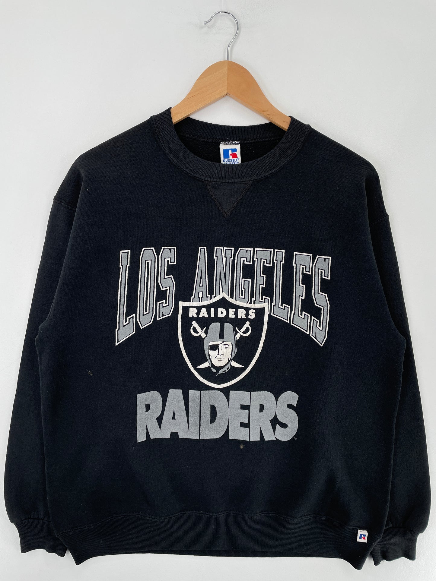 90's RUSSELL x LOS ANGELES RAIDERS Made in USA Size XL Vintage NFL Sweat-Shirt / E2604S