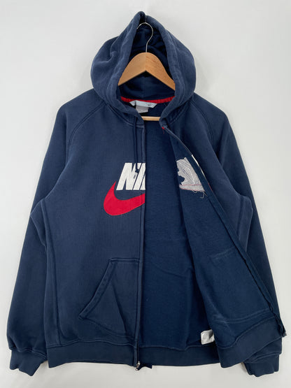 00' NIKE Size XL Vintage Hoodie Zip-up Sweat-Shirt / A6822