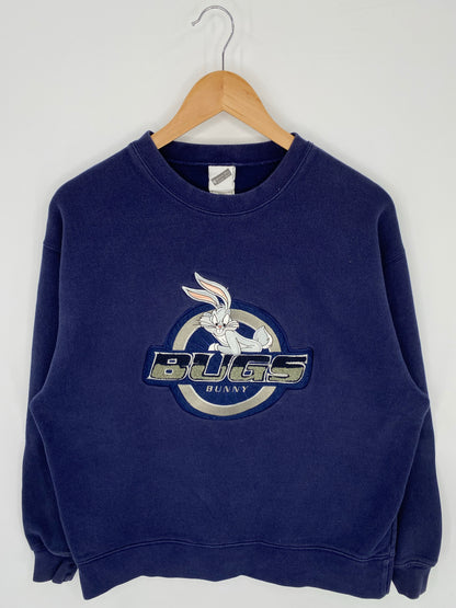 2000 LOONEY TUNES BUGS BUNNY Size L Vintage Sweat-shirt / K7734