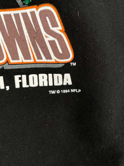 1994  SALEM x CLEVELAND BROWNS SUPER BOWL Made in USA Size XL Vintage NFL Sweat-Shirt / A3568