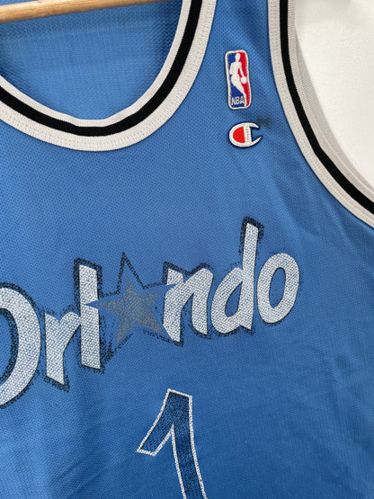 90's Champion x ORLANDO MAGIC 1 HARDAWAY Made in USA Size 48(XXXXL) Vintage NBA Jersey / A7134