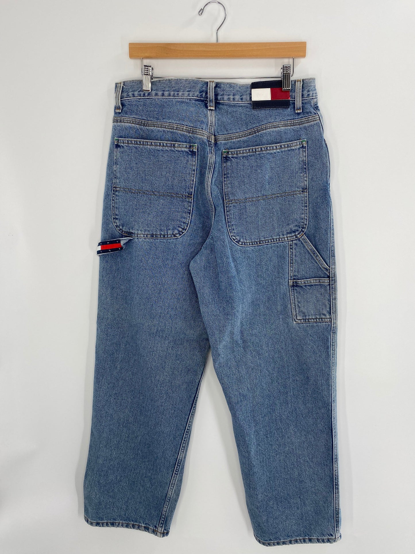 90's TOMMY JEANS Size W33xL29.5 Vintage Denim Pants / E1498P