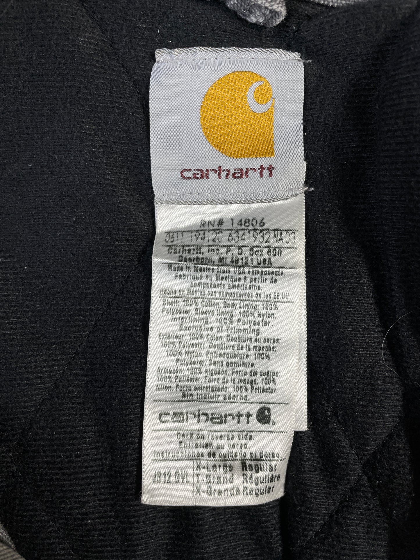 Vintage CARHARTT Size XL Duck Jacket / A8009