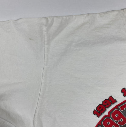 1997 NBA Champs Chicago Bulls Made in USA Vintage T-Shirts / 4613