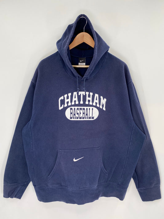 00' NIKE CHATHAM BASEBALL Size XXL Vintage College Hoodie Sweat-shirt / K8621