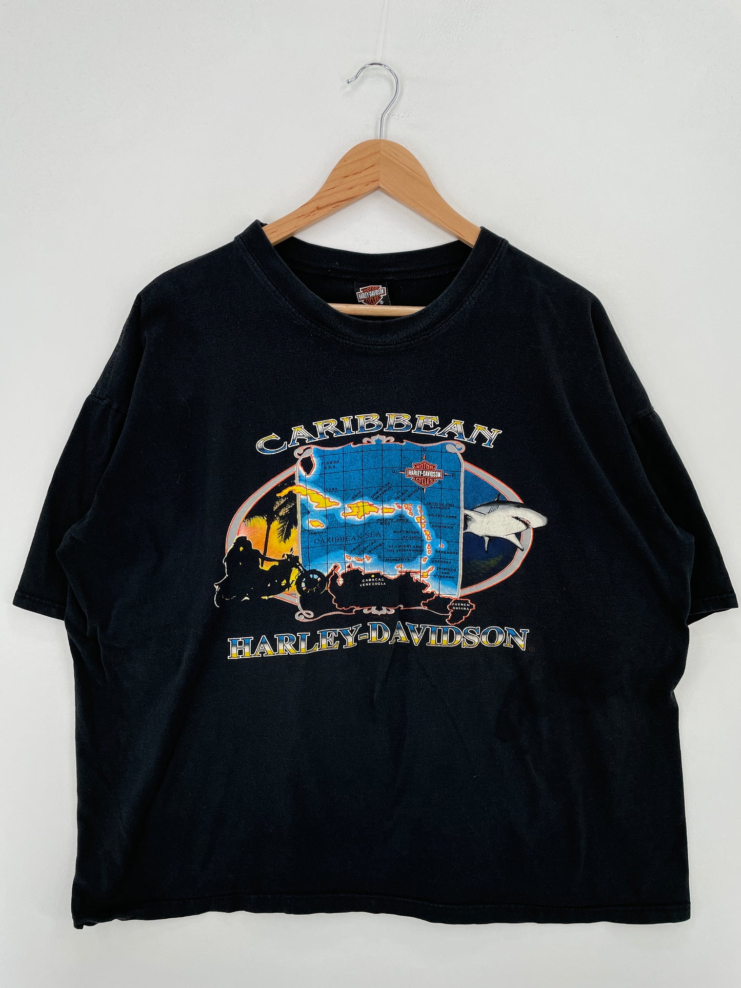 2002 HARLEY DAVIDSON CARIBBEAN Size XXL Vintage T-shirt / A7371