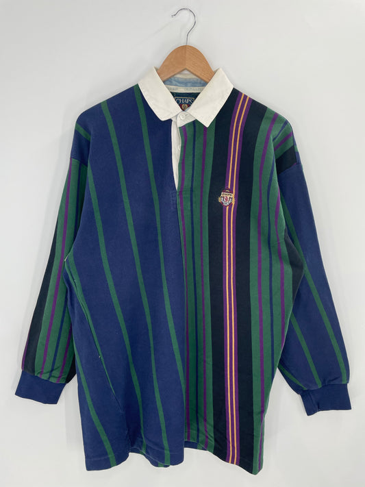 90's CHAPS RALPH LAUREN Size XL Vintage Rugby-Shirt / K7289