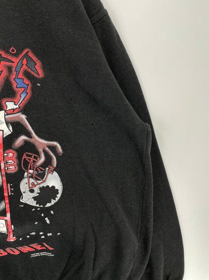 1995 NEW ENGLAND PATRIOTS x LOONEY TUNES Size No Tag(Approx.XL) Vintage Sweat-Shirt / A2721