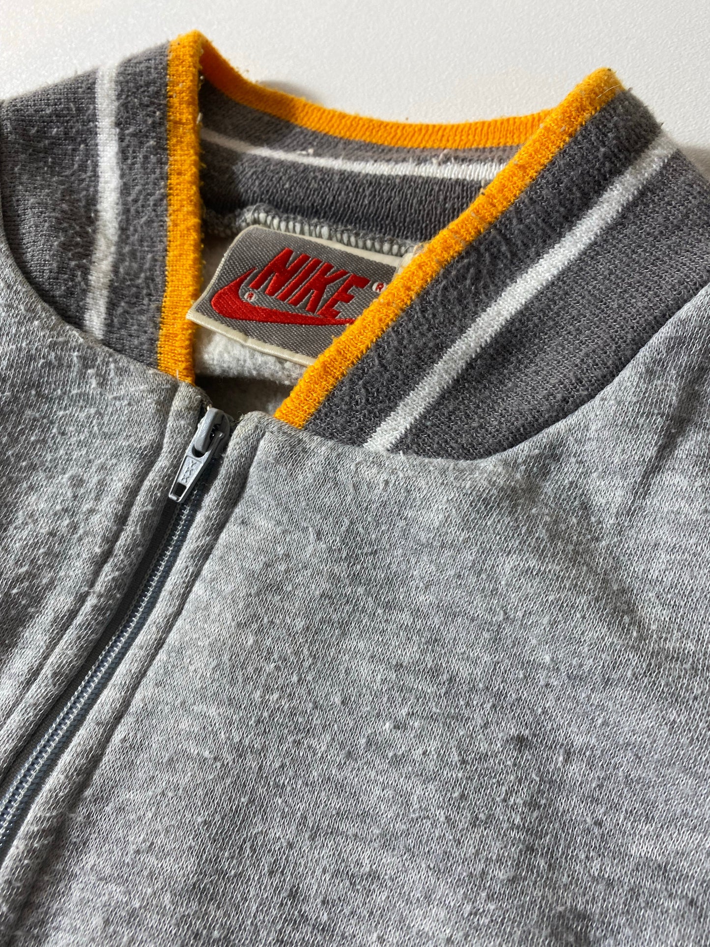 90’s NIKE RUGBY Silver Tag  Size L Vintage Zip up Sweat-shirt / A9893