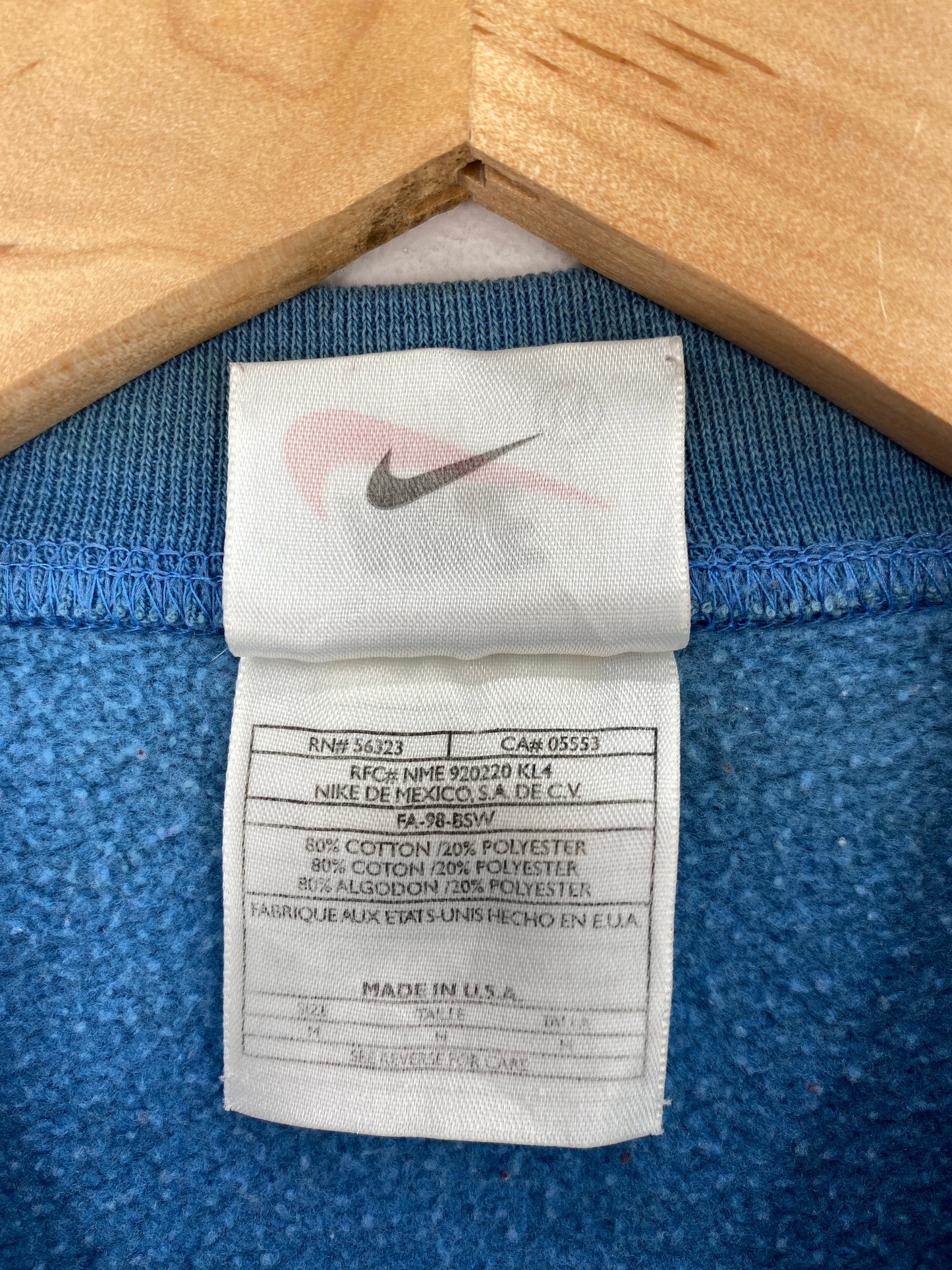 90's NIKE MINI SWOOSH Made in USA Size M Vintage Sweat-Shirts / A5748