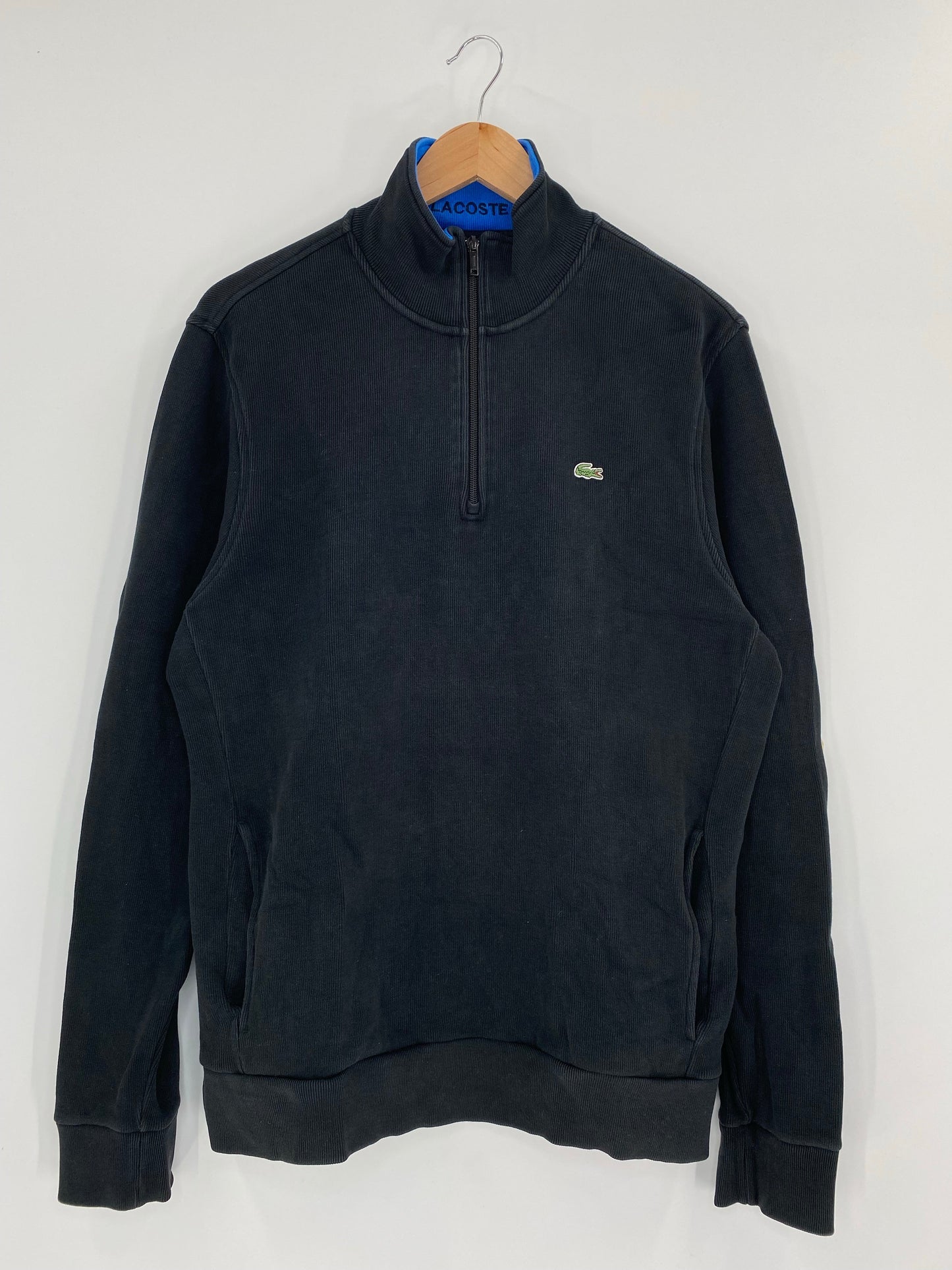 90's LACOSTE Size Approx.L-XL Vintage Half-zip Sweat-Shirt / A6158