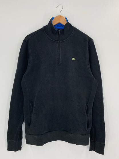 90's LACOSTE Size Approx.L-XL Vintage Half-zip Sweat-Shirt / A6158