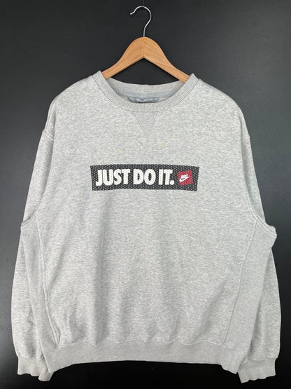 00' NIKE JUST DO IT Size XL Vintage Sweat-Shirt / A7684
