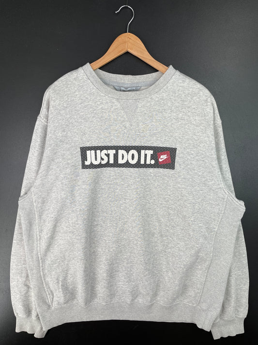 00' NIKE JUST DO IT Size XL Vintage Sweat-Shirt / A7684