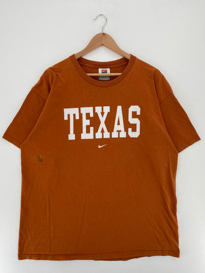 00' NIKE TEXAS LONGHORNS Size XL Vintage College T-Shirts / A2379