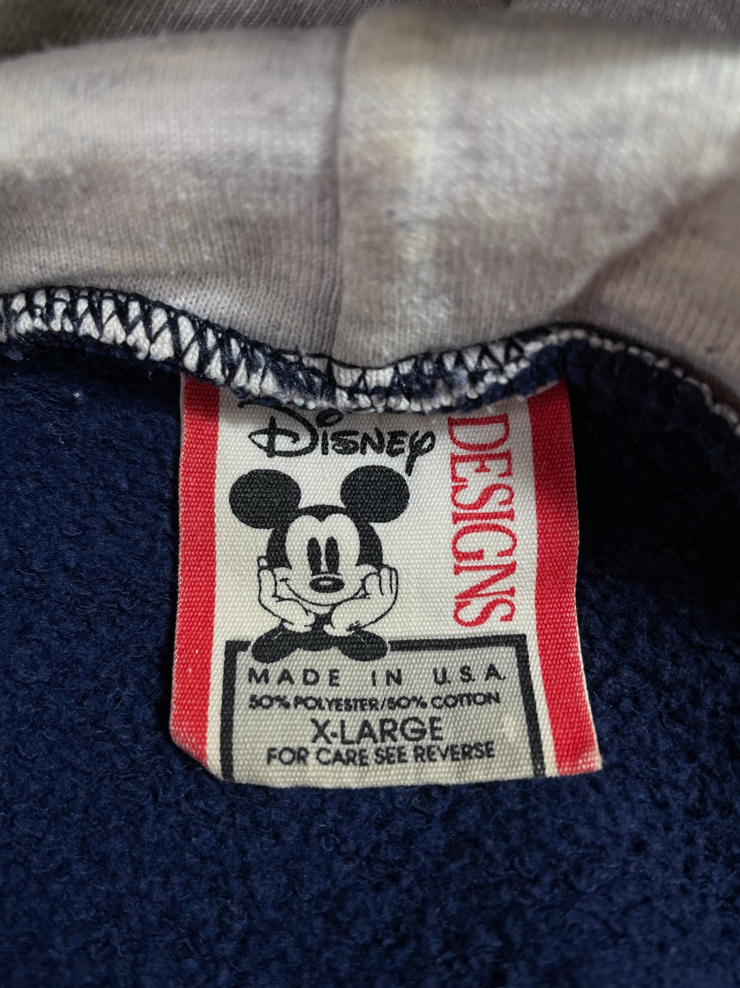 90's DISNEY MICKEY Made in USA Size XL Vintage Hoodie Sweat-shirt / E3421S