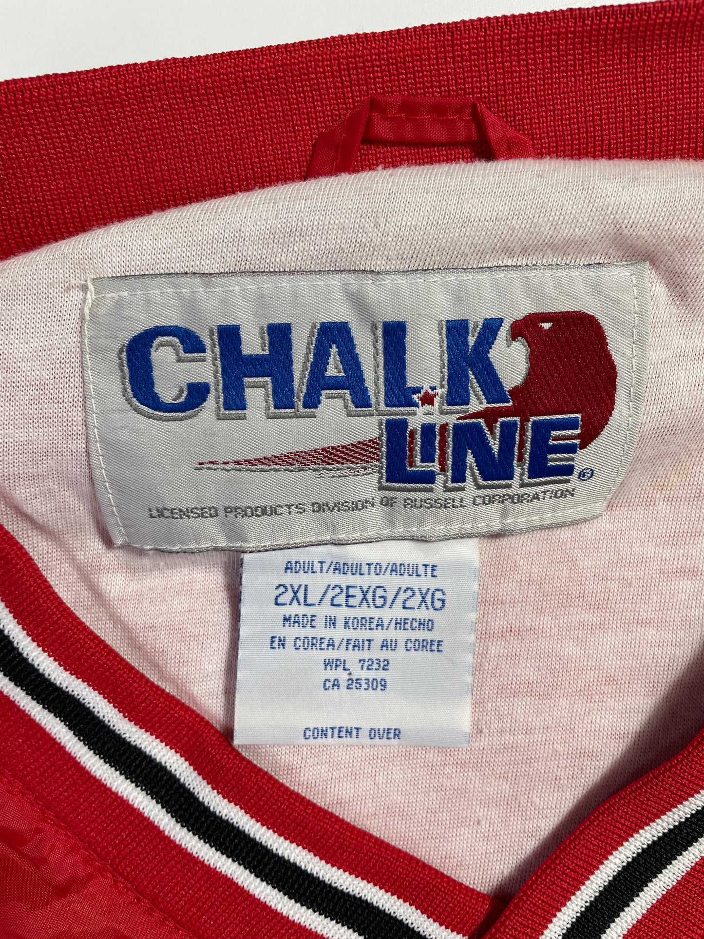 90’s CHICAGO BULLS Size XXL NBA Nylon Jacket / A9553