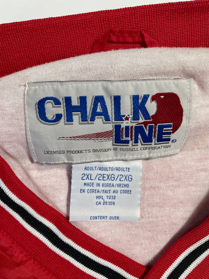 90’s CHICAGO BULLS Size XXL NBA Nylon Jacket / A9553