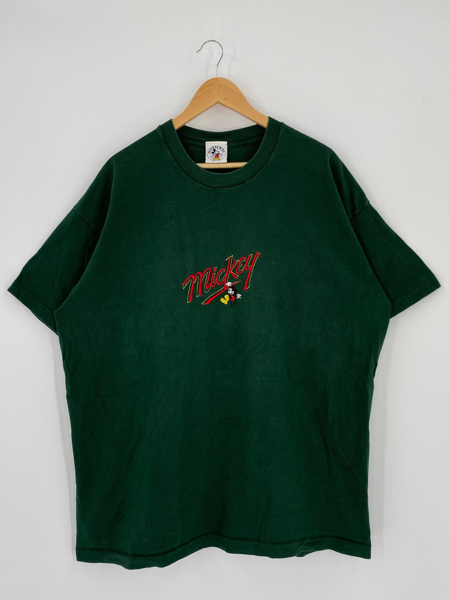 90's DISNEY MICKEY Size No Tag(approx.XL) Vintage T - Shirts / K5044