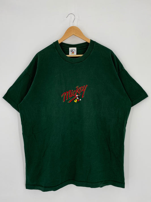 90's DISNEY MICKEY Size No Tag(approx.XL) Vintage T - Shirts / K5044