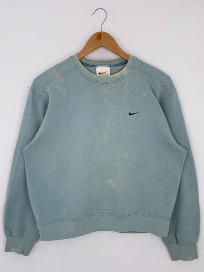 90’s NIKE MINI SWOOSH Made in USA Size Ladies M Vintage Sweat-shirt / K6257