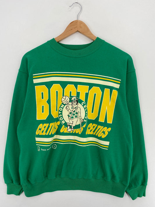 90's BOSTON CELTICS Size L Vintage NBA Sweat - Shirt/ A5894