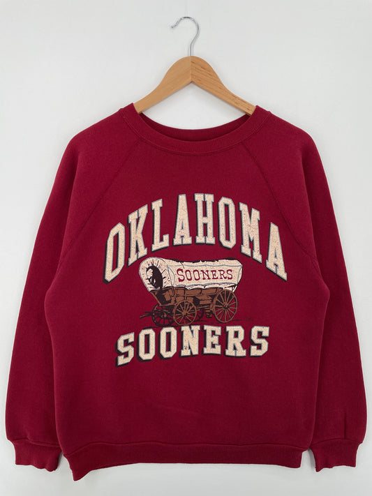 90’s OKLAHOMA SOONERS Size L College Sweat-shirt / A8361