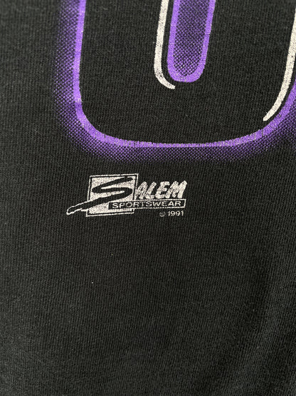 1991 SALEM x UTAH JAZZ Made in USA Size XL Vintage NBA T-Shirt / A4488