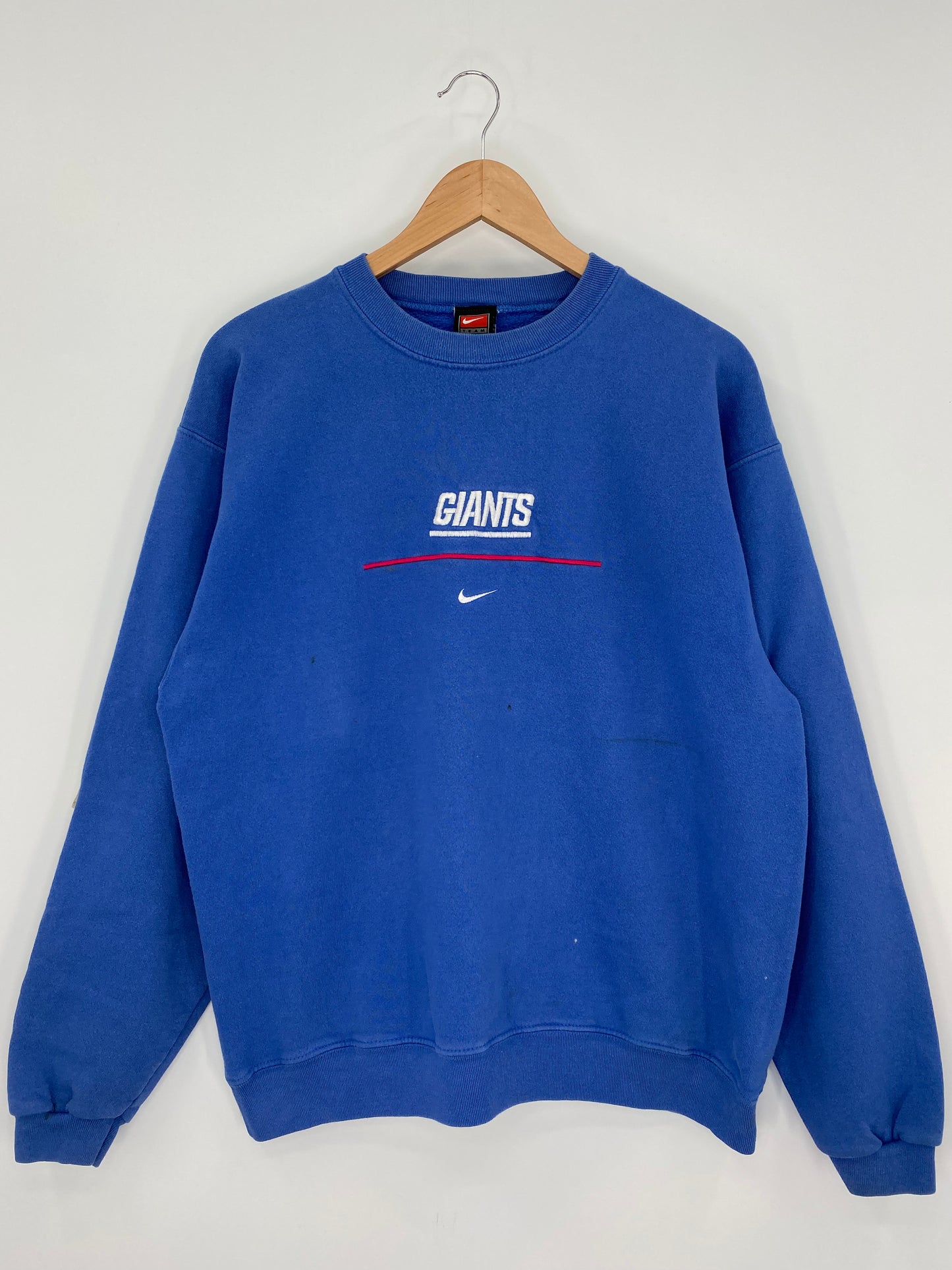 00' NIKE NEW YORK GIANTS Made in USA Size L NFL Sweat-Shirts/ K9829