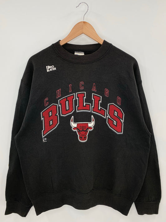 90’s CHICAGO BULLS Made in USA Size L NBA Sweat-Shirt/ K7783