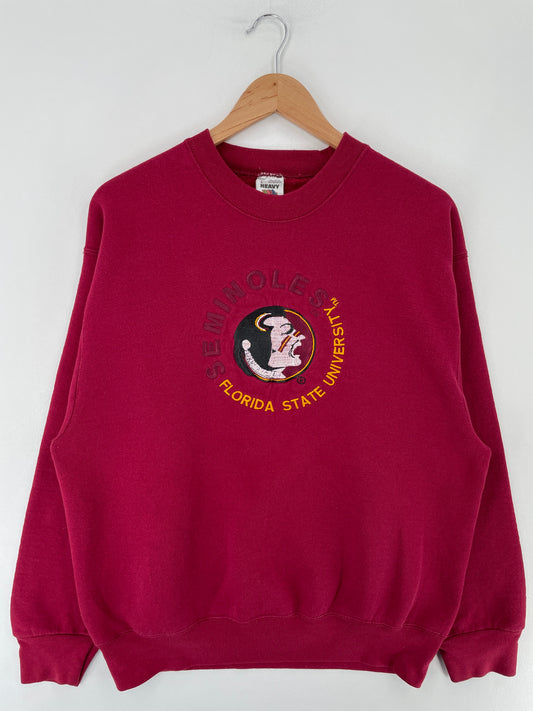 90's FLORIDA SEMINOLES Made in USA Size L Vintage College Sweat-Shirt / E6067S