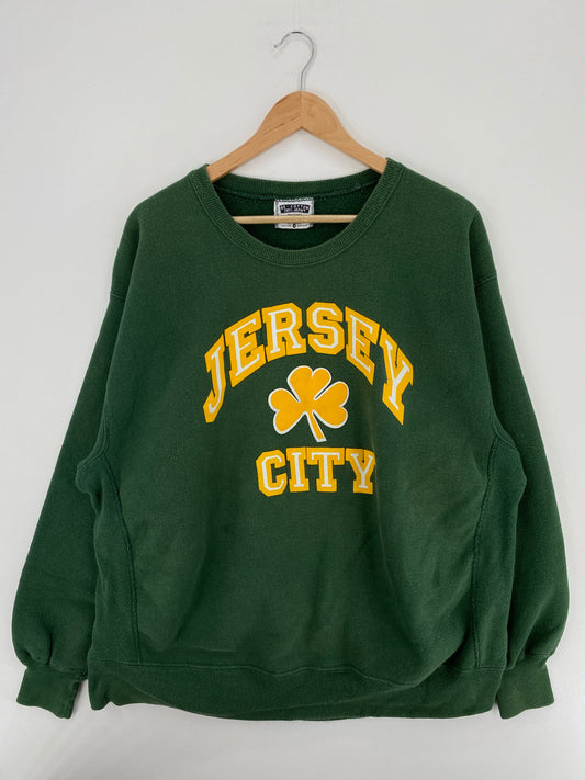 90’s JERSEY CITY Size XXL Vintage Sweat-Shirt / E6314S