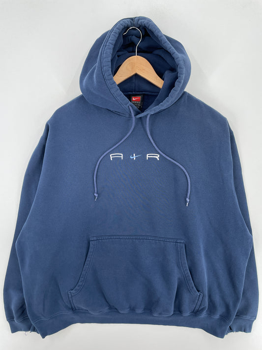 00' NIKE AIR Size XXL Vintage Hoodie Sweat-Shirt / A4457