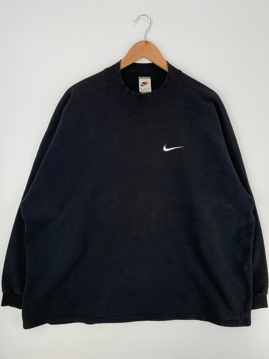 90's NIKE MINI SWOOSH Made in USA Size XXL Vintage Sweat-shirt / A681