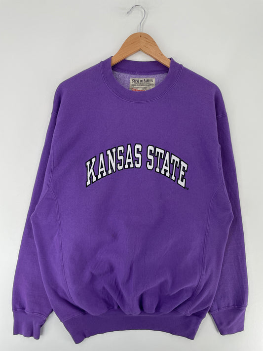 Vintage KANSAS STATE Size M Vintage College Sweat-Shirt / E6086S