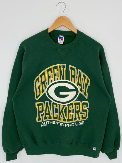 1995' GREEN PACKERS Made in USA Size L Vintage NFL Sweat - Shirt/ K5796