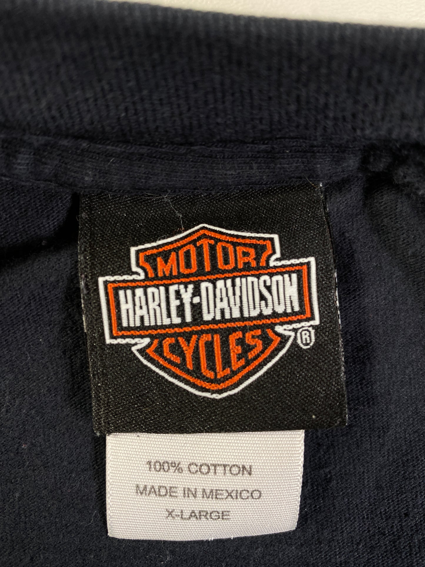 2007 HARLEY DAVIDSON  Made in USA Size XL Long Sleeve Vintage T-Shirt / A9940