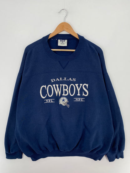 00' DALLAS COWBOYS Size XXL Vintage NFL Sweat-shirt / E1885S
