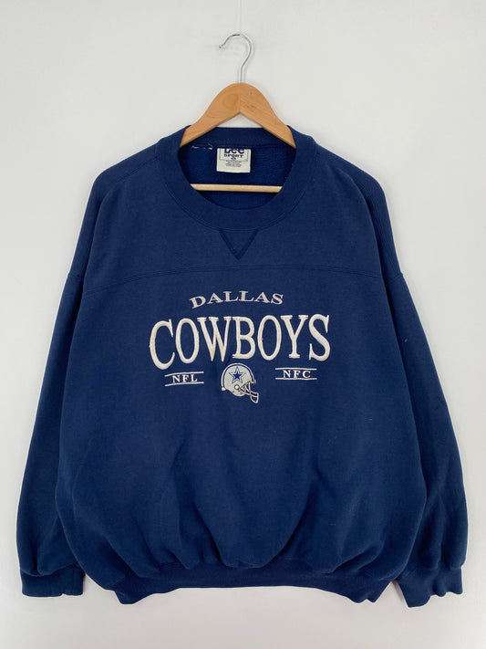 00' DALLAS COWBOYS Size XXL Vintage NFL Sweat-shirt / E1885S