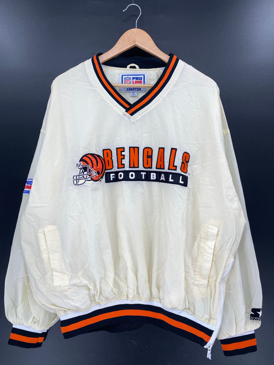 90’s BENGALS Size XL NFL Nylon Jacket  / K4887