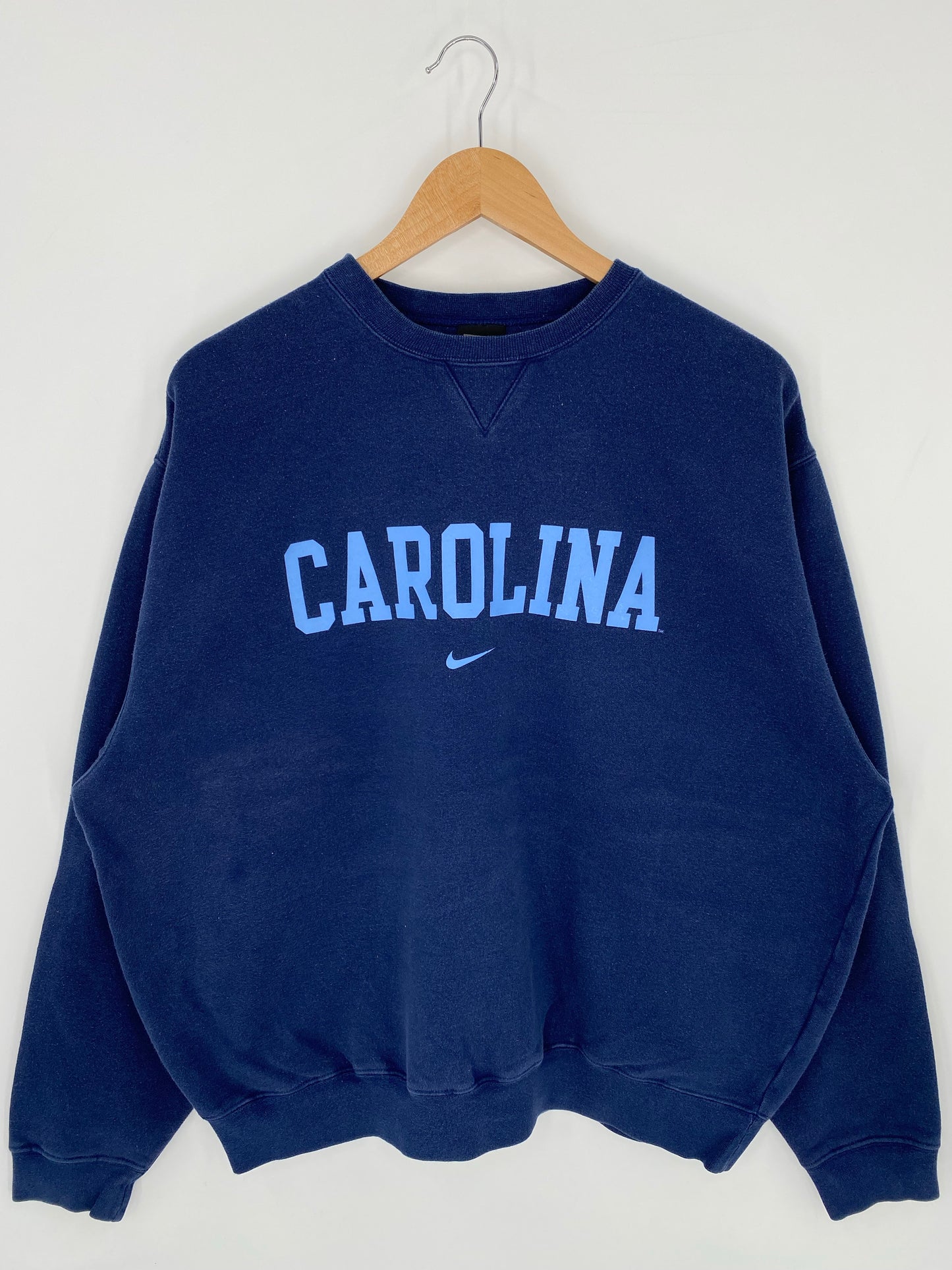 00' NIKE CAROLINA Size L Vintage Sweat-shirt / K8685
