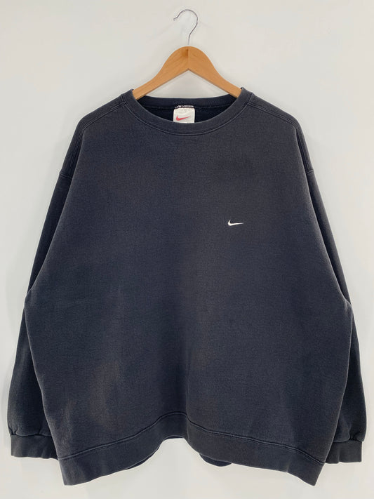 90's NIKE MINI SWOOSH Size XXL Vintage Sweat-shirt/ K5251